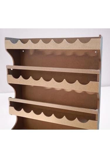 Hobi Dekoratif Rafterek Dolap Cnc Kesim Ahşap Mdf Ham Model El Yapım