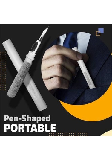 Xindoker Kulaklık Temizleme Seti: 3'ü 1 Arada Floklu Sünger, Yoğun Fırça Ve Metal Uç İle Airpods, Xiaomi, Huawei Uyumlu Beyaz