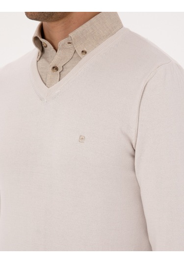 Pierre Cardin Erkek Taş Kazak /triko 50314190-vr049 Taş