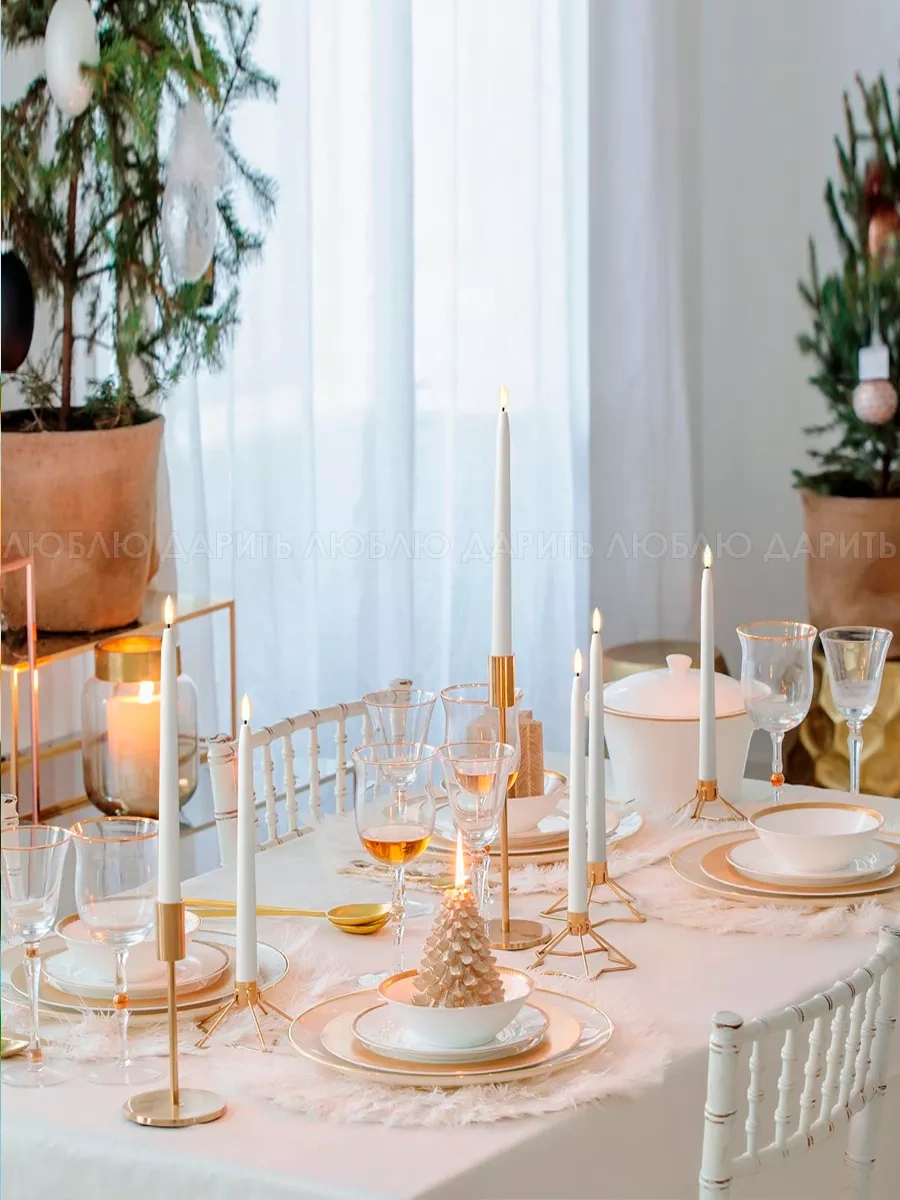 Lublu Darit' Pilli Led Mumlar 6 Adet, Titreşimli 200044584 Beyaz