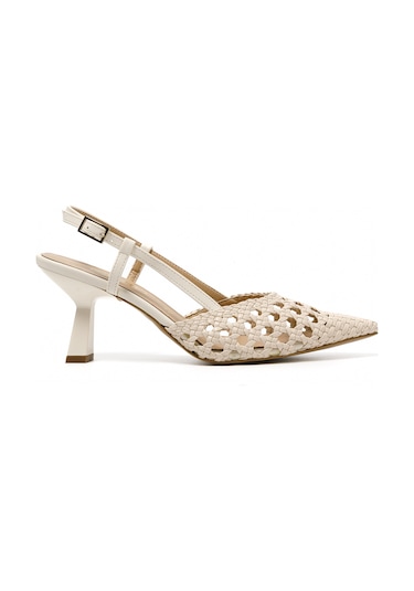 Topuklu/ Stiletto Kadın 3063008 Nacree Trecc Capra Burro Burro Bej