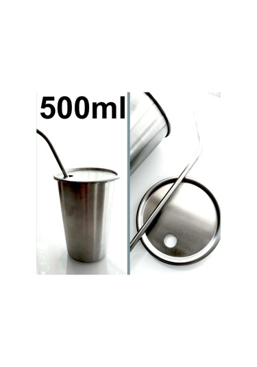 Omeniv 500ml 304 Çelik Bira Kola Bardağı Kupa Kahve Fincanı