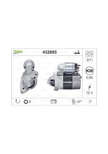 Valeo 12v Mars Motoru 9 Diş 0.7 Kw Renault Clıo/twıngo