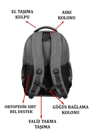 Dada 05 Darbe Emici Usb Aparatlı 5 Bölmeli 15.6 İnç Su Geçirmez