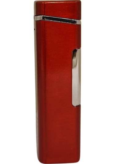 Kırmızı Tek Torch Pürmüz Metal Puro Çakmağı - Tr8037