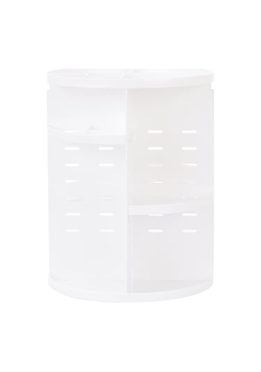 Youtek 360 Dönebilir Büyük Kapasiteli 7 Katlı Ayarlanabilir Makyaj Organizatörü - Yıkanabilir Beyaz