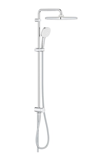 Grohe Tempesta Cosmopolitan System 250 Cube Duvar Bağlantılı, Divertörlü Duş Sistemi - 26694001 Gümüş