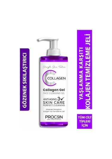 Procsin Kolajen İçerikli Gözenek Sıkılaştırıcı Yüz Temizleme Jeli 150 ML