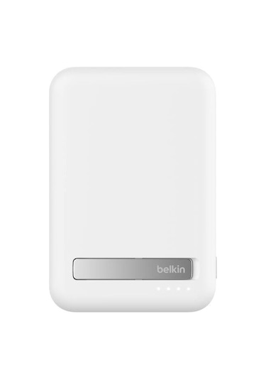 Belkin Bpd008btwt Boostcharge Qi2 15w 10k Magsafe Uyumlu Kablosuz Powerbank Beyaz siyah