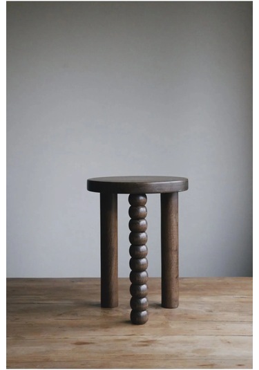 Minimalist Ahşap Mantar Yan Sehpa Modern Tekli Fiskos / Çiçeklik