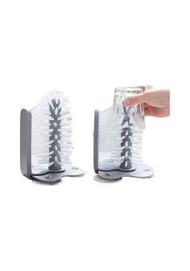 Zmc Bilişim Pratik Kolay Fonksiyonel Vantuzlu Elde Bulaşık Yıkama Fırçası