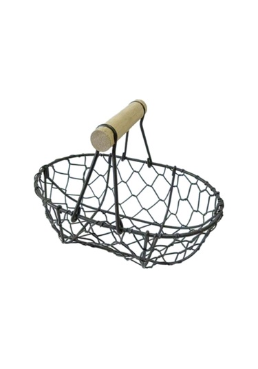 Suntek Tel Yumurta Sepeti Retro Rustik Demir Depolama Çiftlik Kahve