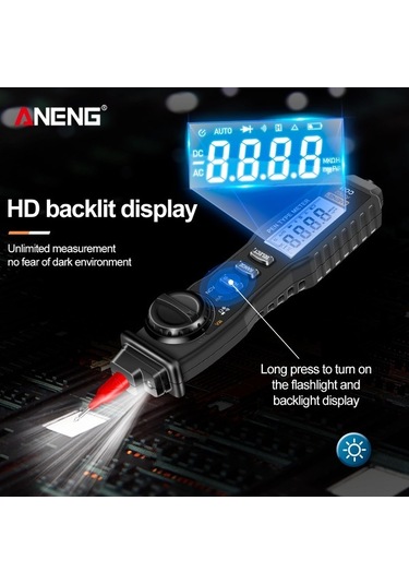 Besthome1 Aneng A3002 Kalem Multimetre - 4k Ölçüm, Ac/dc Voltaj, Direnç, Kapasite, Taşınabilir El Aleti