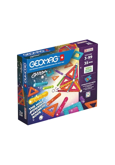 Sunman Geomag Glitter Manyetik Zeka Oyunu 35 Parça