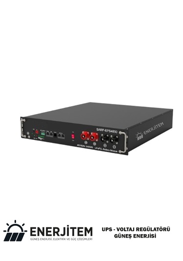Enerjitem 51.2v 50ah Lifepo4 Batarya,2560 Wh,rack Metal
