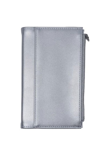 Victoria's Journals Zipco 9.6x16.6 96 Yaprak Çizgili Defter Gümüş 7181 Gri