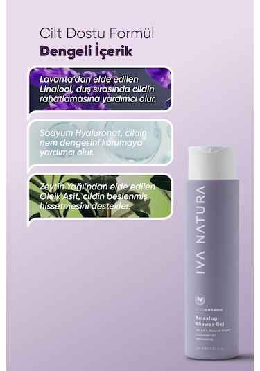 Iva Natura Lavanta Özlü Duş Jeli Organik Sertifikalı 350 ML