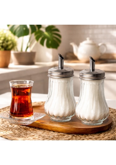 Porsıma Dhz90131 Cam Toz Sekerlık Kutu X 2 Şeffaf