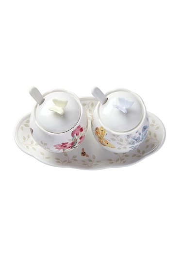 Lenox Butterfly Meadow Baharat & Sos Seti Beyaz
