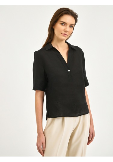 Karaca Kadın Regular Fıt Gömlek-siyah 12.25s.04.017 Siyah