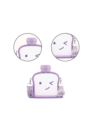 Dolıty Çocuk Su Şişesi Yaz Hediyesi Yetişkinler Menekşe Menekşe