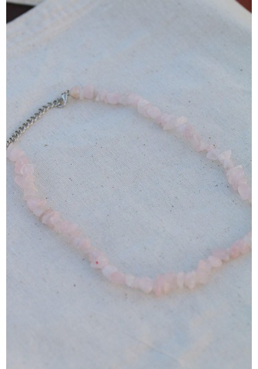Pembe Kuvars Spiritüel Doğal  Taşı Tam Döngü Kolye Diğer