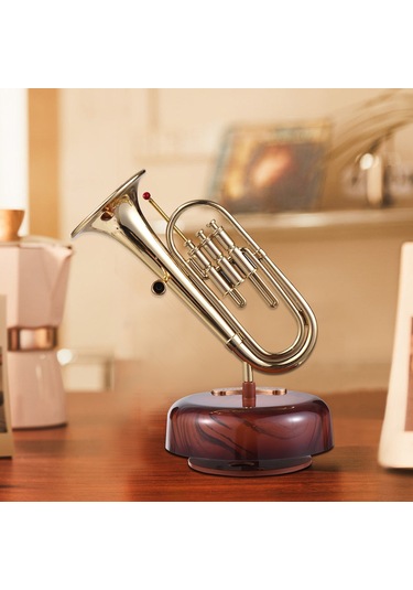 Vkemall Müzik Kutusu Trompet Müzik Kutusu Klasik Kurmalı Müzik Kutusu Dönen Müzik Kutusu Dönen Tabanl