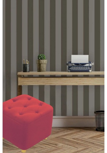 Most Ekol Lüks Puf 14 Bordo Kadife Kumaş Evinize Teslim