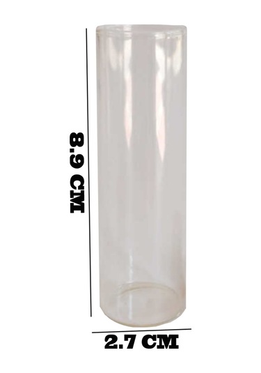 Şişe Cam Deney Tüpü Modeli Ve Jel Mumluk Şişesi  50 CC (12 Adet)
