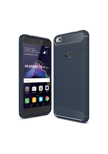 Huawei P9 Lite 2017 Kılıf Zore Room Silikon Kapak Lacivert