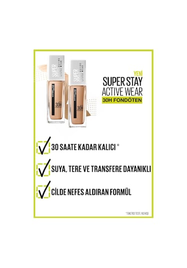 Maybelline New York Super Stay Active Wear 30H Fondöten 40 Fawn