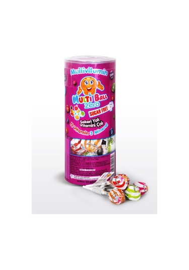 MULTİBALL ZERO LOLİPOP 15 Lİ Çok Renkli