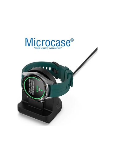 Microcase Huawei Watch 3 Için Silikon Şarj Standı Siyah - Al2417