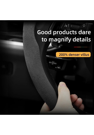 Chuangyinshop Kışlık Polar Direksiyon Kılıfı Yeşil Kaymaz İnce 2 Parça Rav4 Camry Corolla Yeşil