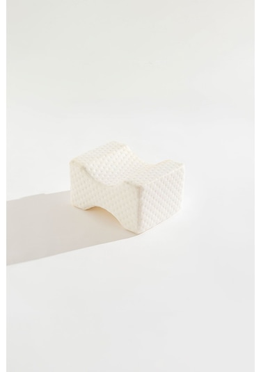 Visco H Model Diz Arası Ortopedik Yastık Bacak Arası Yastık Visco Yastık 25 19 14cm Beyaz