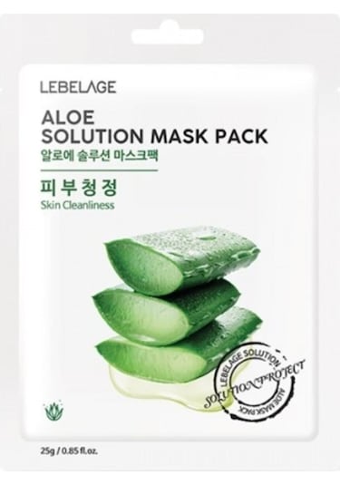 Lebelage Aloe Veralı Yatıştırıcı Ve Nemlendirici Yaprak Maske