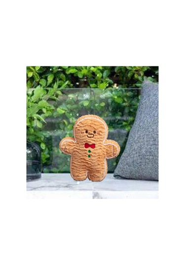 Suntek Yılbaşı Atma Yastığı Sevimli Yumuşak Doldurulmuş 20cm Kahverengi