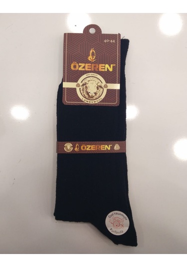 Özeren Erkek Kışlık Yün Çorap Siyah 12 Adet Öz041 Siyah
