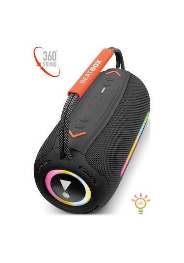 Powerway Beatbox Led Işıklı USB SD Aux FM Radyo Bluetooh Hoparlör