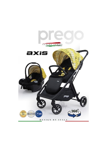Prego Axis 360 Derece Dönebilen Oturma Üniteli Çift Yönlü Bebek A