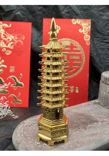 Basket 9 Katlı Pagoda Figürü, Fırsatları Gidermek İçin Feng Shui 230456219