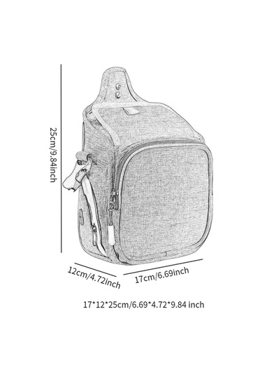 Homyl Köpek Ödül Poşeti Su Geçirmez Maması Açık-gri