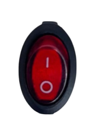 Oval On-off Işıklı Anahtar 3 Pin Switch 10 Adet