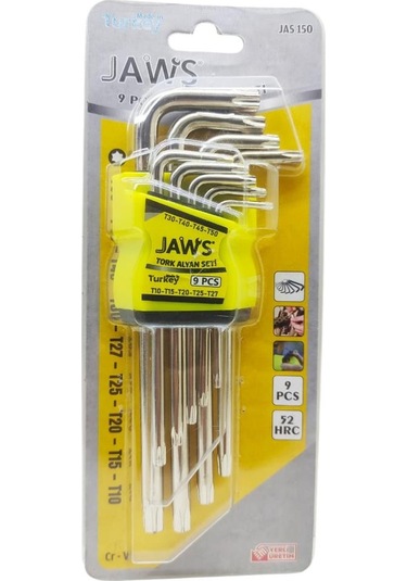 Nalburkent Jaws Tork Alyan Seti Takımı 9 Parça Profesyonel Yerli Üretim Jas150