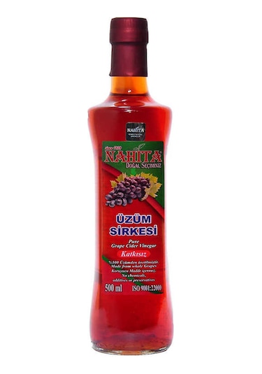 Üzüm Sirkesi Doğal Katkısız Cam Şişe 500 Ml