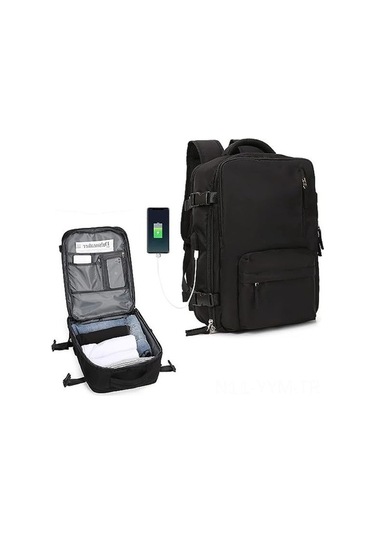 Dancemonkey Büyük Kadın Seyahat Sırt Çantası, El Bagajı, Yürüyüş Ve Açık Hava Sporları İçin Su Geçirmez Sırt Çantası, Okul Sırt Çantası, A-siyah Siyah