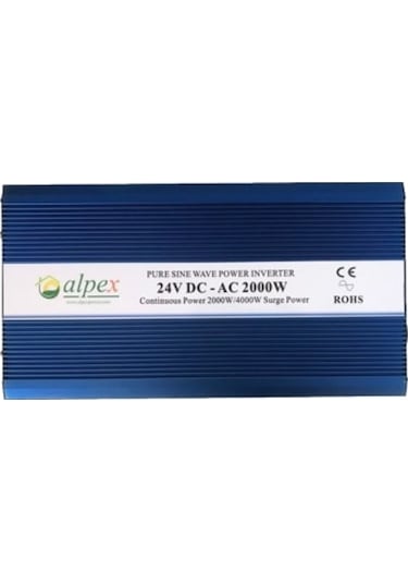 2000 Watt 24V Tam Sinüs İnverter Alpex