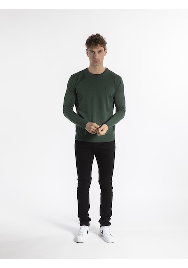 Trussardi Trussardı Erkek Kazak  TRRD003624 Yeşil
