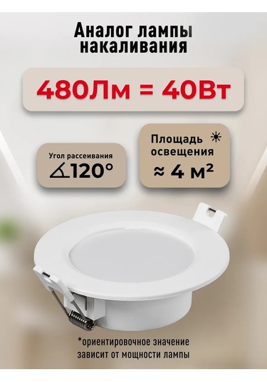 Smartbuy Led Gömme Tavan Lambası 6w 4000k 257418590 Beyaz