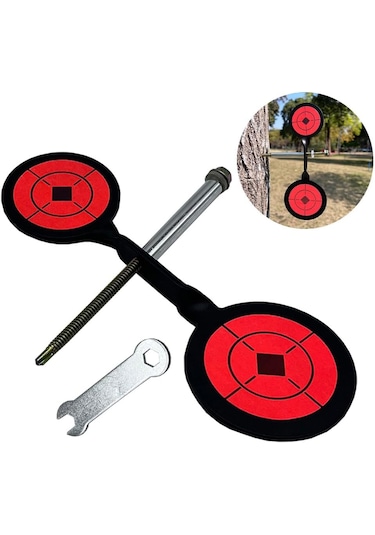 Ağaca Montajlanabilen Döner Hedef Karbon Çelik Avcılık Eğitimi Po